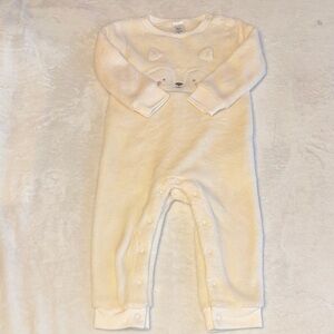 (2 for $10)carters Cozy Cream Fox One-Piece Pajamas for Kids